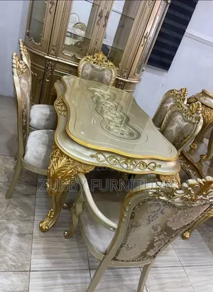 Brand New Quality and Imported Turkey Royal Dinning Set by 6 Chairs