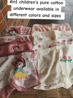4in1 Children’s Pure Cotton Underwear for Baby Girls