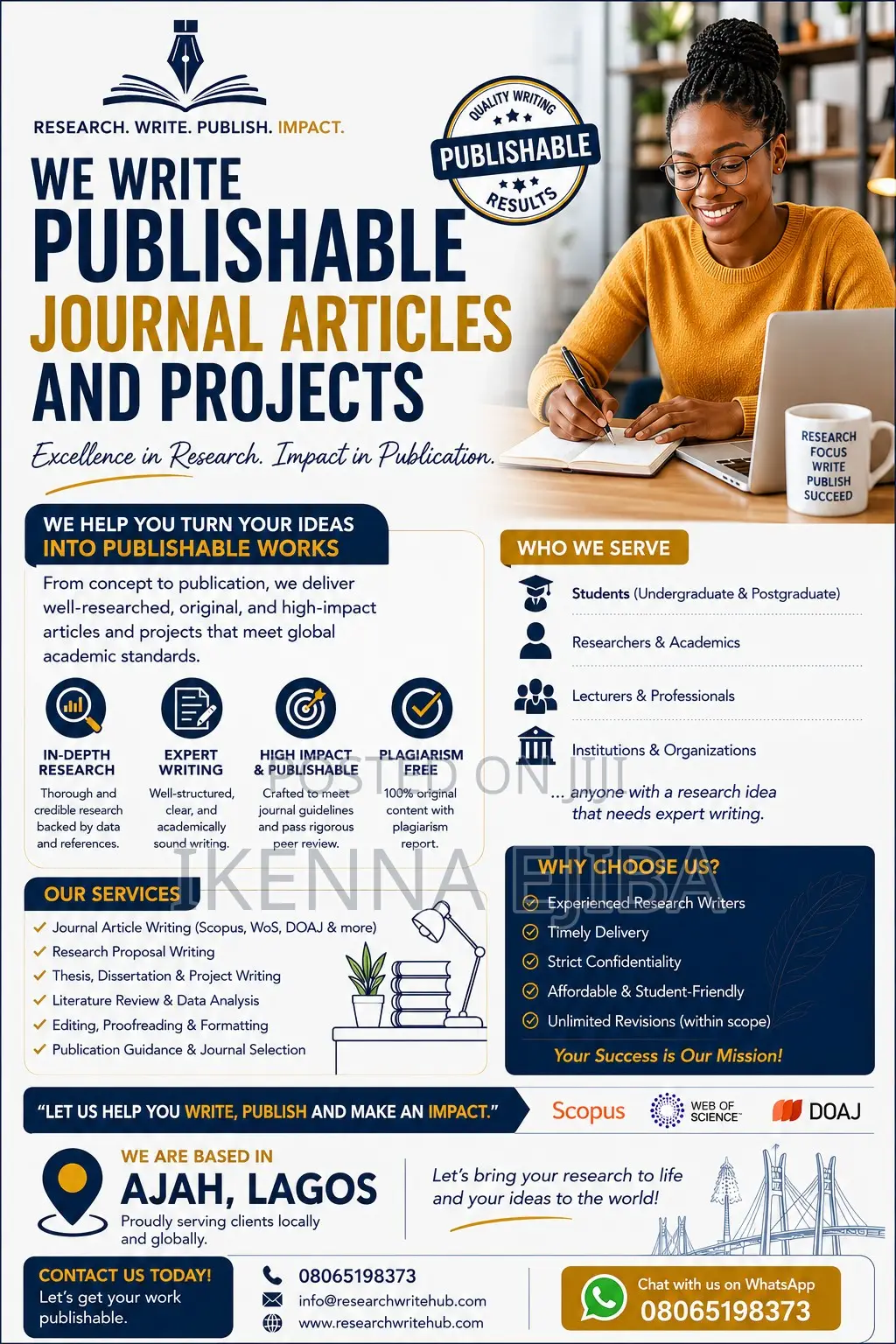 Write Publishable Journal Articles Projects
