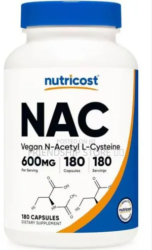 Nutricost NAC Vegan N-Acetyl L-Cysteine 600 Mg Capsule