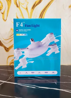 F4+ LED Ceiling Fan Light With Remote Control