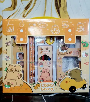 Children's Cartoon Stationery Set With Storage Case