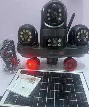 CCTV 3 Lens 4G Full HD Intelligent Wireless Solar Powered CCTVS