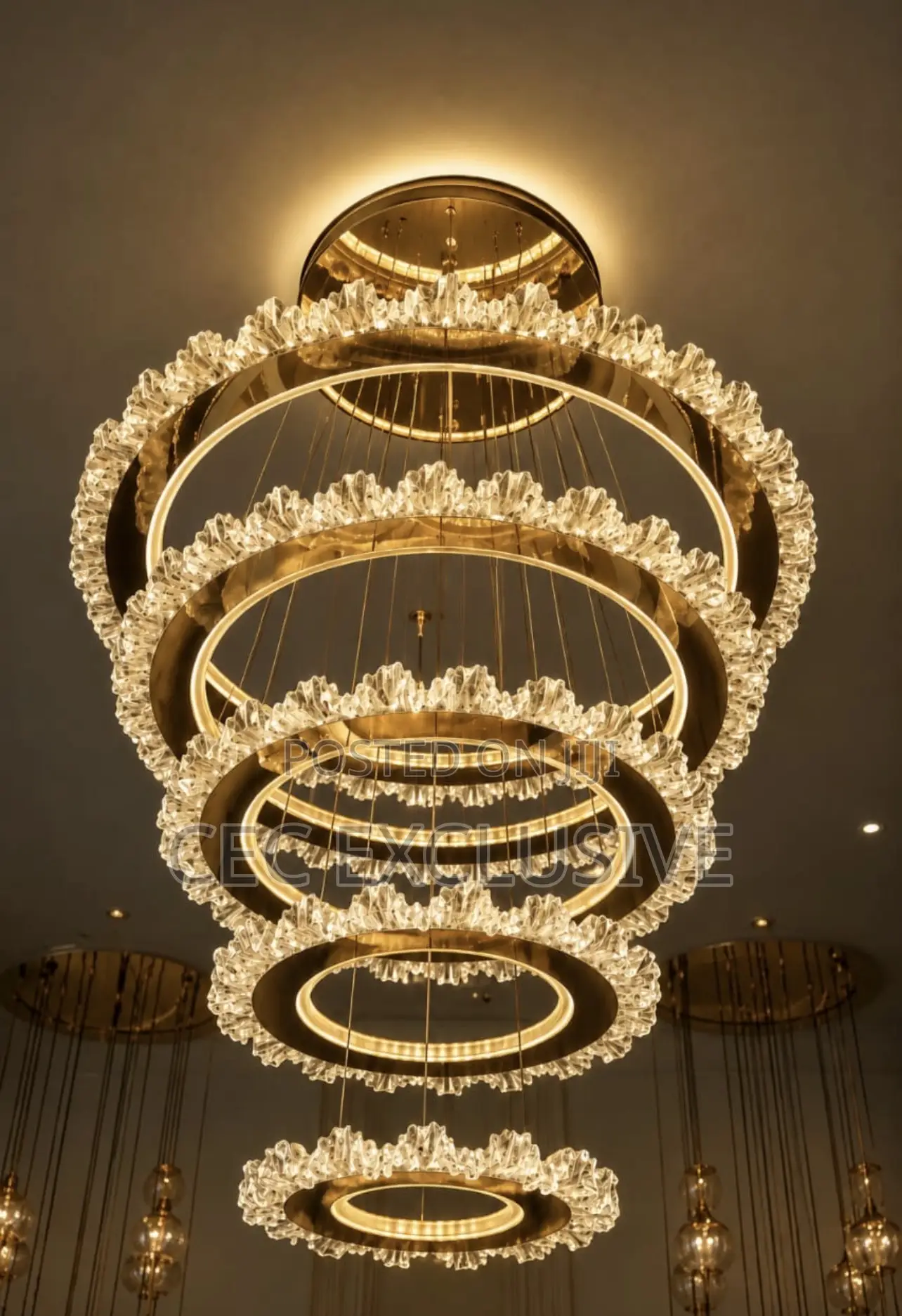 Crystal Ring Led Chandelier