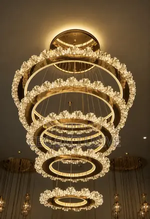 Crystal Ring Led Chandelier