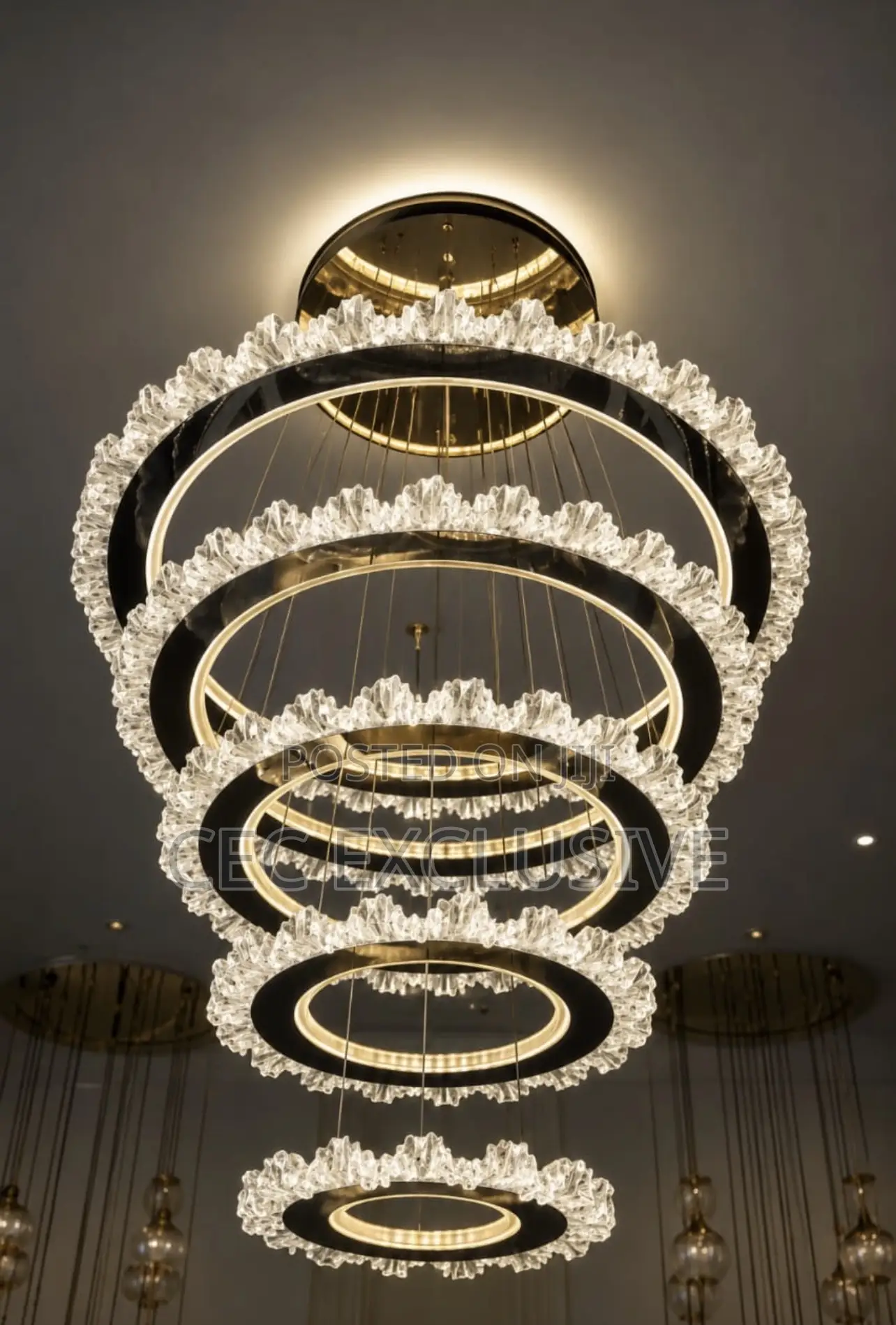 Crystal Ring Led Chandelier