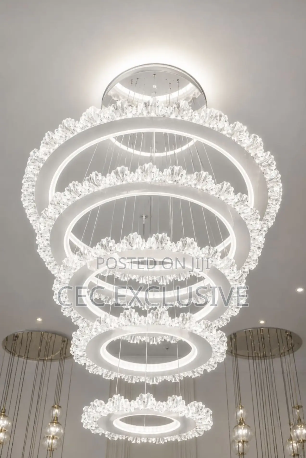 Crystal Ring Led Chandelier