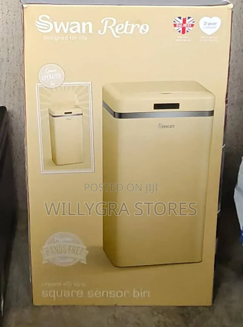 Swan Retro 45l Square Sensor Bin