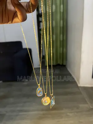2 in 1 Front and Back 14karat Gold Stylish Unisex Colors Necklace