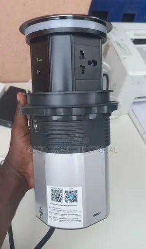 Wi-Fi Smart 3-Gang Lift Socket With Alexa Google Asst Voice Control