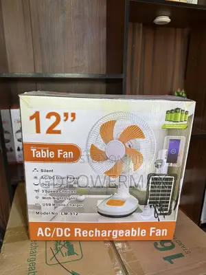 Rechargeable Table Fan