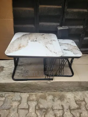  Promo! Luxury 2-in-1 Marble/ Center Coffee Table.
