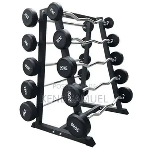 Fixed Olympic Rubber Barbell