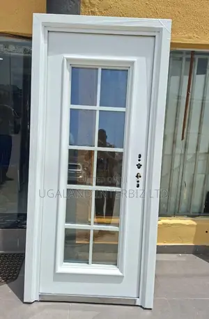 Luxury White Entrance Door