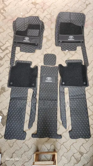 Double Layer Leather Floor Mat Toyota Sienna