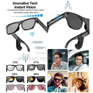 Voice Touch Control Smart Color Changing Lenses AI Smart Glasses