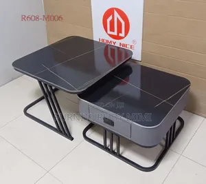 Modern 2-in-1 Luxury Nesting Center Table Set With Drawer (All Colors)