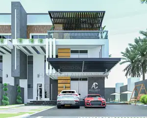 3D Modern Duplex Architectural Design