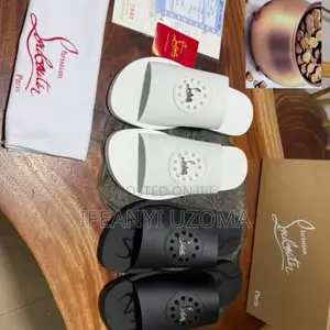 Luxury Designer White Slippers