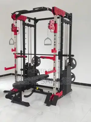 Multifunctional Smith Machine Cable Crossover With 210kg Weight Stack