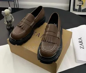Men’s Premium Chunky Kiltie Loafers – Black Brown