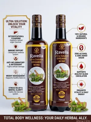 Ravella Ultra Solution Organic Wine Rich in Antioxidants