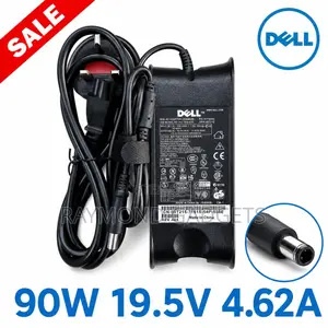 Dell 90W Laptop Charger 19.5V 4.62A Big Tip + Power Cable