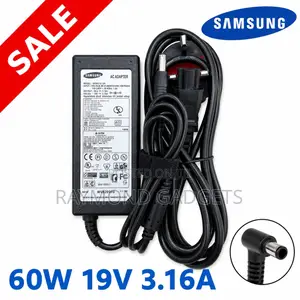 Samsung 60W Laptop Charger 19V 3.16A Adapter Replacement + Power Cable