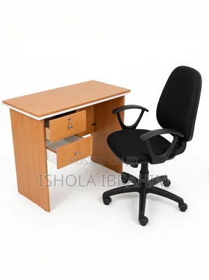 Office Table and Rolling Chair Available