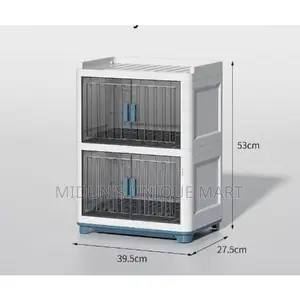 Kitchen Plastic Plate Rack With Cover 2 Layers
