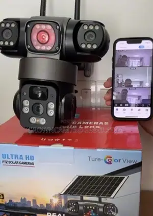 3Camera Solar CCTV Camera With Free 64g Memory + Light
