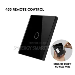 Tuya Zigbee Touch Smart 1 Gang Switch Black Color