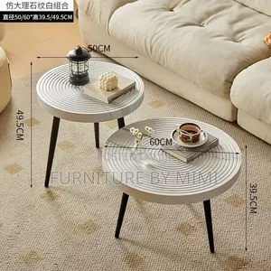 . Premium 2-in-1 Nordic Nesting Center Table Set – Modern Luxury 