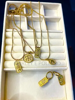 Stainless Steel Vintage Styled Gold Necklaces