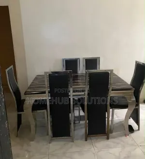 6 Seaters Marble Top Dining Set