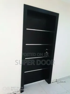 Black Wenge HDF Door With Complete Frame Only