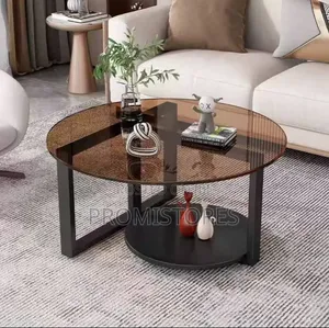 Unique Transparent Round Space Saving Coffee Centre Table