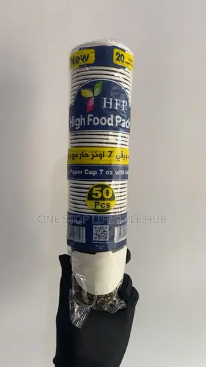 Disposable Paper Coffee Cups (Pack of 50)