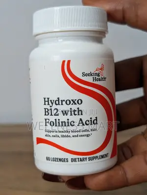 Seeking Health Hydroxo B12 + Folinic Acid | 60 Lozenges | U.S.A