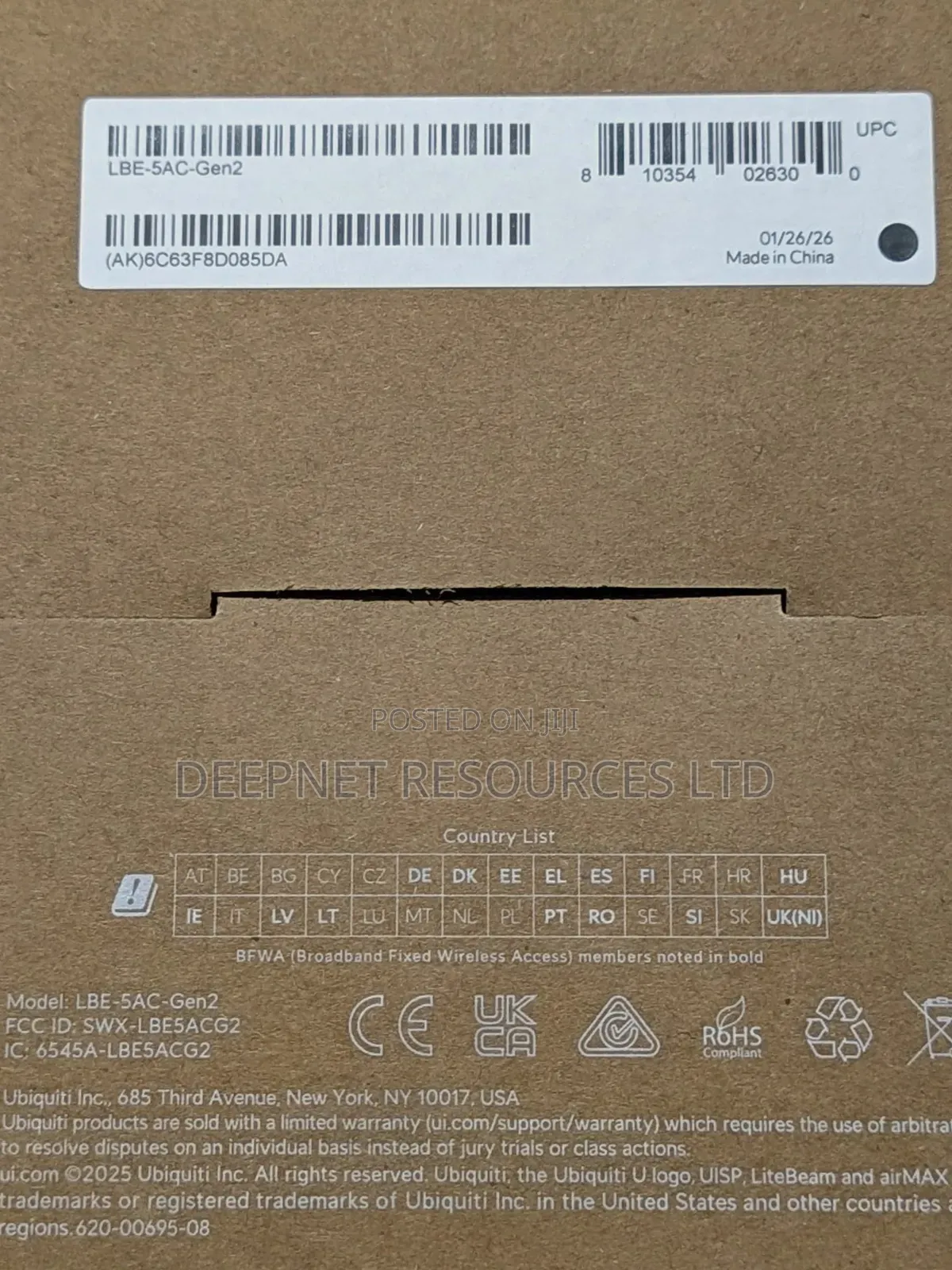 Ubiquiti Outdoor AP LBE-5AC-GEN2
