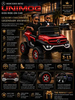Red Color Mercedes Benz Unimog Kids Ride on Toy Car