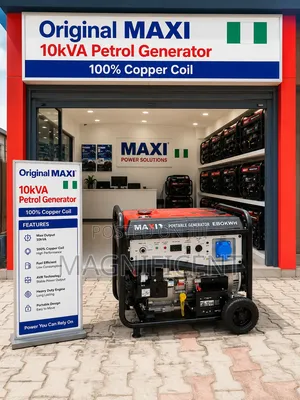 Original Maxi 10kva Petrol Generator – Model E80kwh 100% Copper High