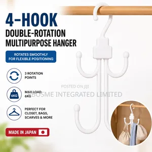 4-Hook Double-Rotation Multipurpose Hanger