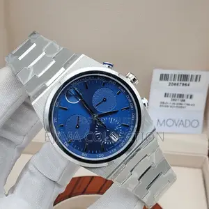 High Quality Movado Steel Chain Watch With Active Chronograph