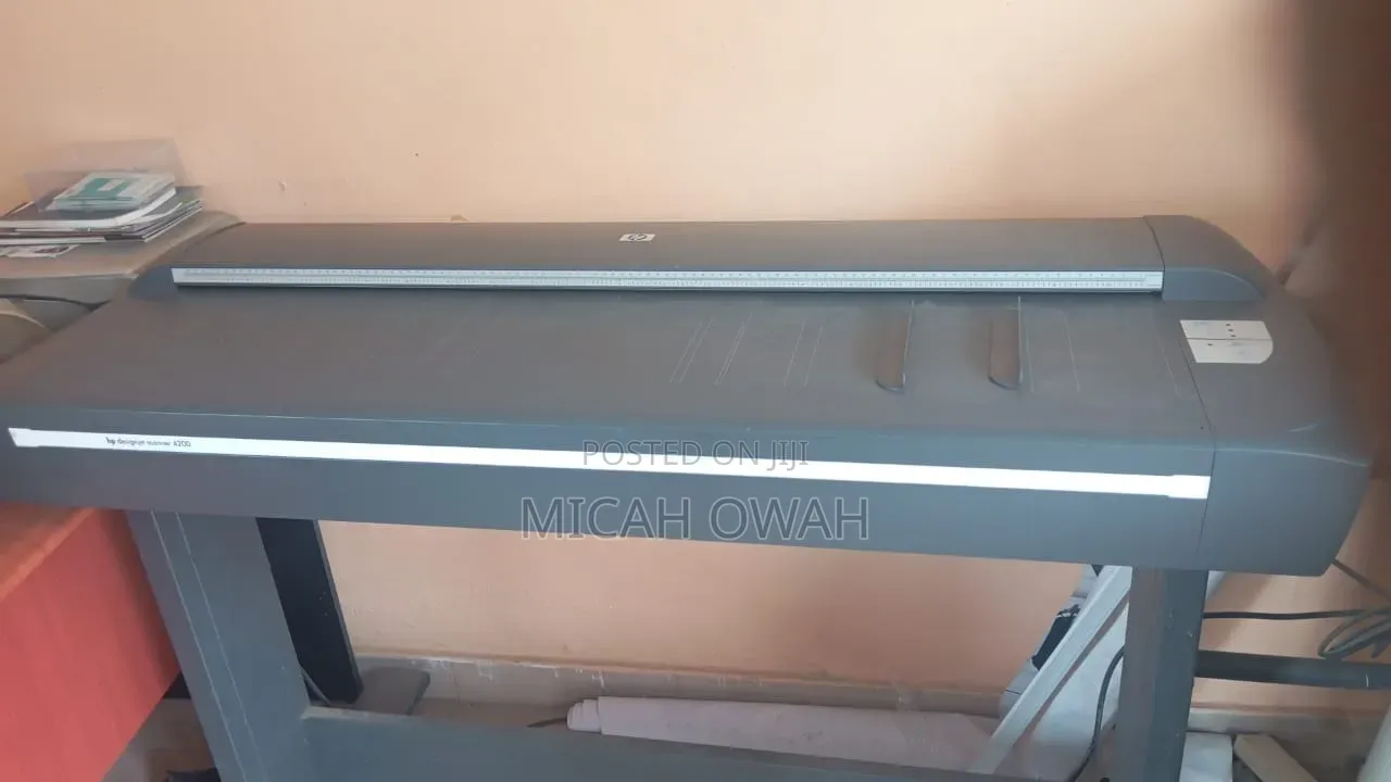 HP Designjet Plotter and a Scanner