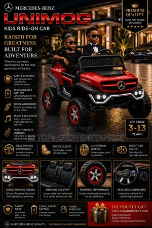 Get Premium Mercedes-Benz Unimog Ride-on Kid's Car That Stands Out