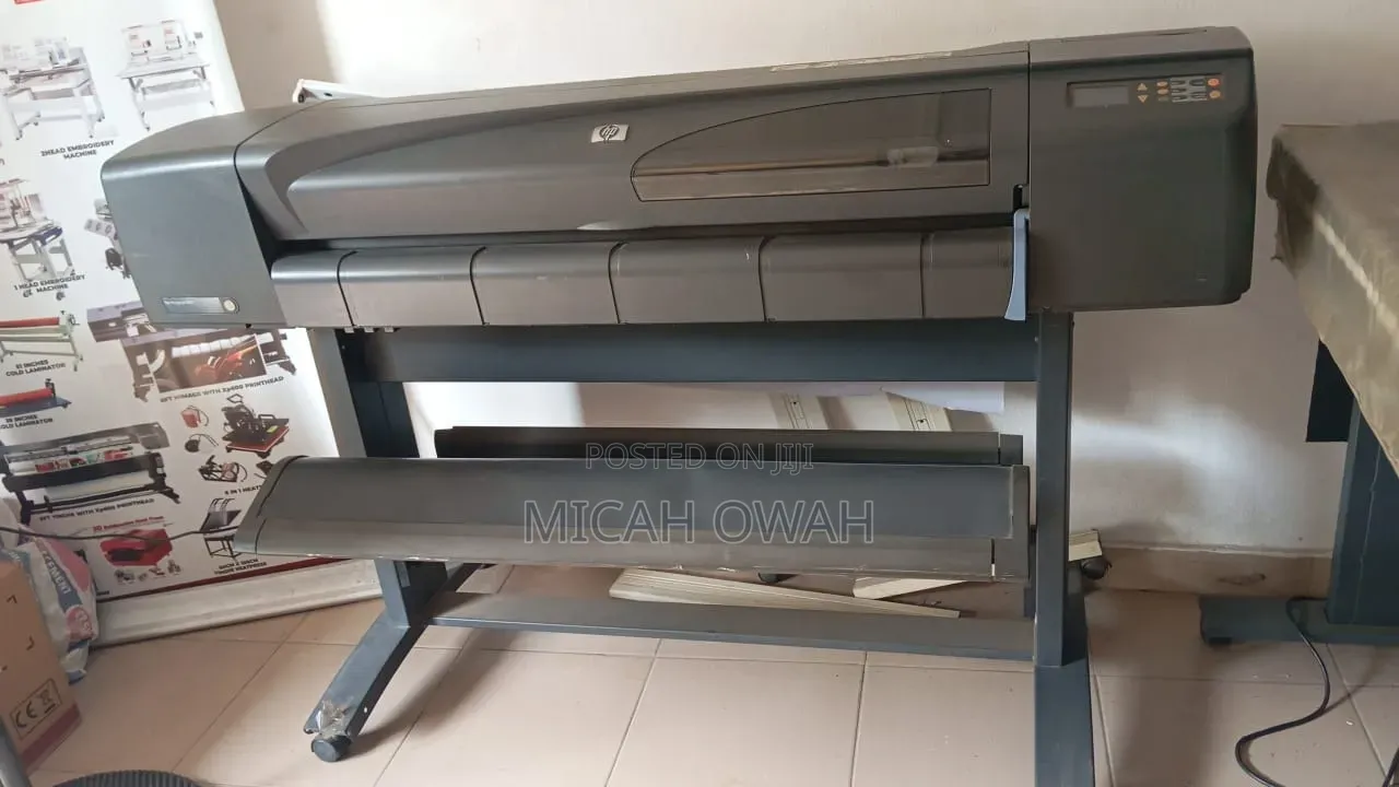 HP Designjet Plotter and a Scanner