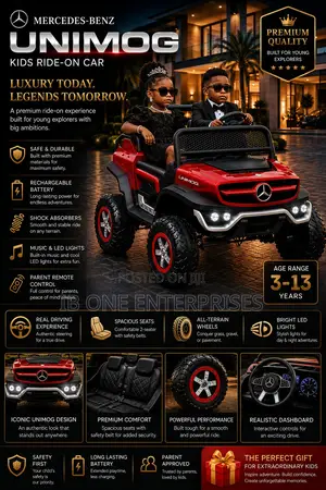 Get Your Kid Mercedes-Benz Unimog Ride-on Rechargeable Car