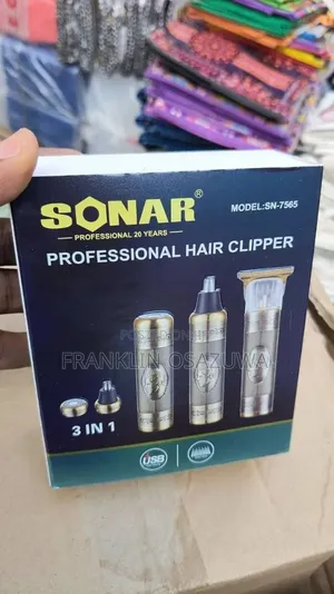 Sonar 3-in-1 Professional Hair Clipper Set – Rechargeable USB Trimmer