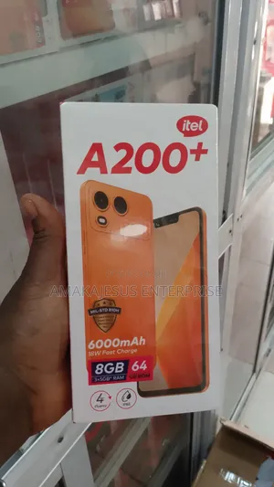 New Itel A200+ 64 GB Black